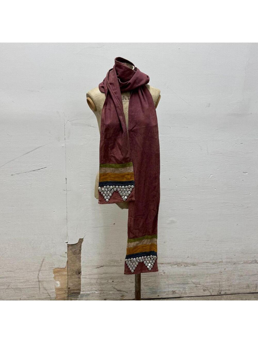 Vintage Film Costume 1960s/70s Medieval-Style Studded Scarf